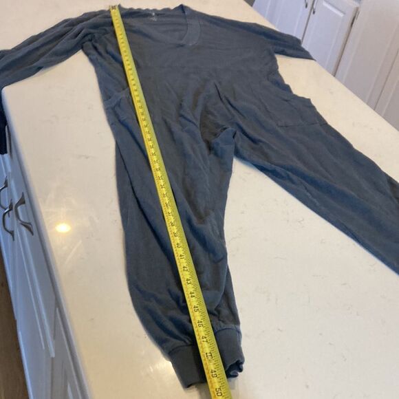 Natural Life Johnny Oversized 100% Cotton Muted Coastal Blue Relaxed Jumpsuit XS - Picture 9 of 9